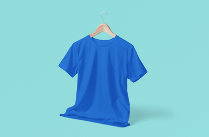 100% Dry Fit Round Neck T-shirts: Blue