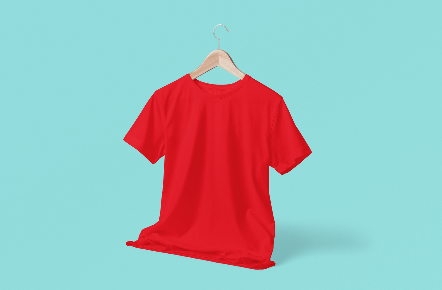 100% Dry Fit Round Neck T-shirts: Red