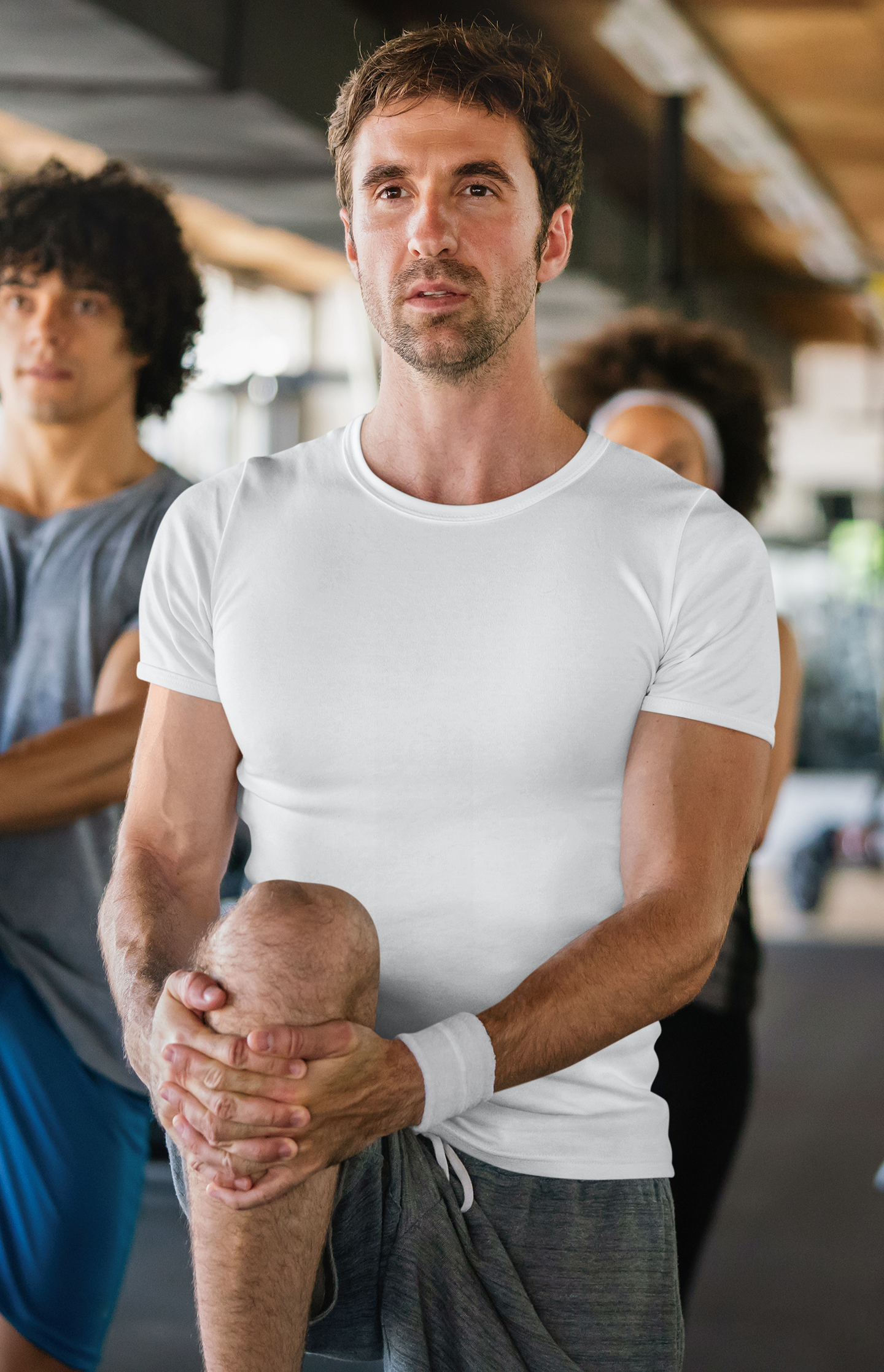 100% Dry Fit Round Neck T-shirts: White