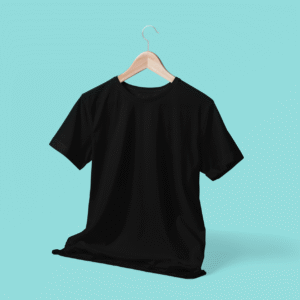 100% Dry Fit Round Neck T-shirts: Black