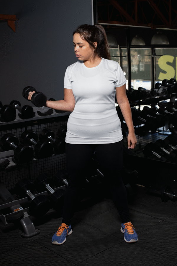 100% Dry Fit Round Neck T-shirts: White - Image 5