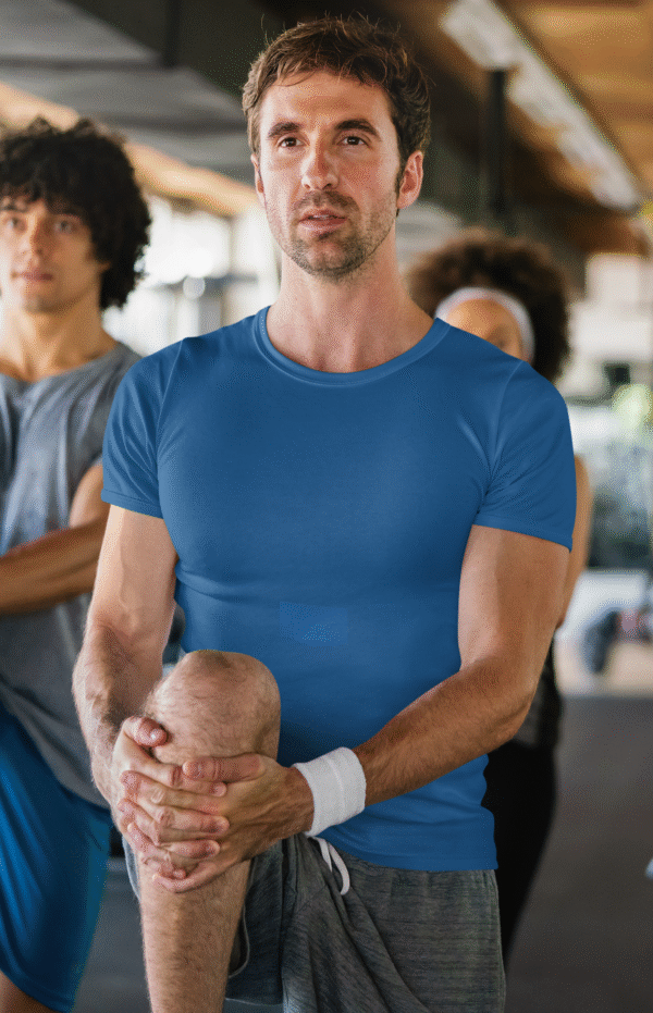 100% Dry Fit Round Neck T-shirts: Blue - Image 5